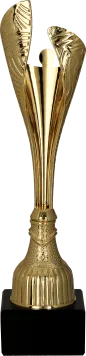 9263C Puchar plastikowy złoty h-21,5cm