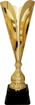 2077B Puchar metalowy złoty h-59cm