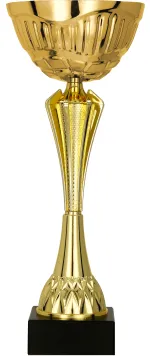 8348D Puchar metalowy złoty h-30 cm, d-12 cm