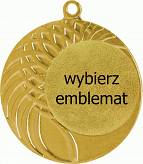 MMC1040/G medal złoty d-40 mm z miejscem na emblemat d-25 mm