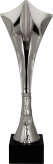 8370/S Puchar plastikowy srebrny h-39cm