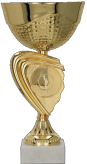 9265F Puchar metalowy złoty h-16cm, d-8cm embl. 50mm