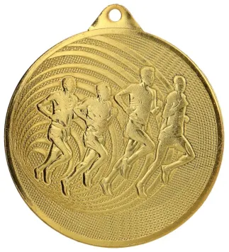 MMC3071/G Medal złoty- Bieganie- medal stalowy d-70mm, grub. 2,5 mm