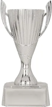 9202/S Puchar  plastikowy srebrny h-  130 mm