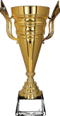 1068B Puchar metalowy złoty h-52cm, d-18cm