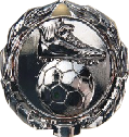53-8001 medal srebro -  PIŁKA NOŻNA 40 mm