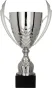 4225C Puchar metalowy srebrny h-44 cm,d-16 cm