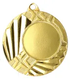 MMC1145/G Medal złoty z miejscem na emblemat 25 mm - medal stalowy R- 45 mm, T- 2 mm