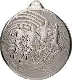 MMC3071/S Medal srebrny- Bieganie - medal stalowy d-70mm, grub. 2,5 mm