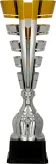 1067A Puchar metalowy złoto-srebrny h-66 cm