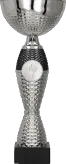 8347C Puchar srebrno-czarny h-29 cm, d-12 cm