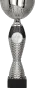 8347C Puchar srebrno-czarny h-29 cm, d-12 cm