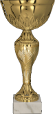 8366A Puchar metalowy złoty h-29,5cm, d-14cm