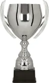 1062E Puchar metalowy srebrny h-38,5 cm, d-14cm