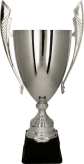 1070A Puchar metalowy srebrny h-57cm, d-20cm