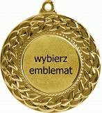 MMC3045/G medal złoty d-45 mm z miejscem na emblemat d-25 mm