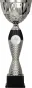 4220C Puchar metalowy srebrny h-34,5 cm, d-12 cm