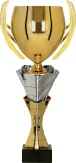3152D Puchar metalowy złoto-srebrny h-40cm, d-12 cm