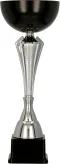 7242B Puchar czarno-srebrny h-38 cm, d-14 cm