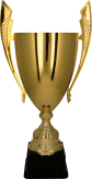 1069B Puchar metalowy złoty h-54cm, d-18cm
