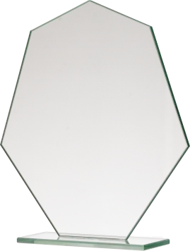 M66C trofeum szklane h- 20,5 cm, grub. 0,6 cm