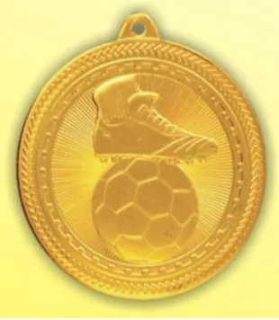 53-5000 Medal złoto - PIŁKA NOŻNA d-50 mm