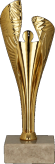 9264/G Puchar plastikowy złoty h-16cm
