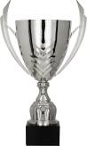 4225D Puchar metalowy srebrny h-40 cm,d-14 cm