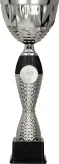 4220D Puchar metalowy srebrny h-28,5 cm, d-10 cm