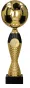 4222D Puchar metalowy złoto-czarny PIŁKA NOŻNA h-31 cm, d-10 cm