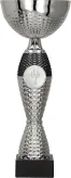 8347A Puchar srebrno-czarny h-40 cm, d-16 cm