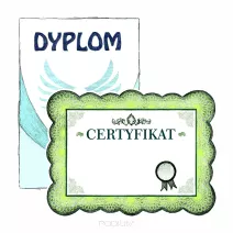 Dyplomy papierowe, certyfikaty