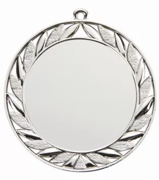 PODMD001/S medal srebrny 70 mm z miejscem na emblemat d-50 mm