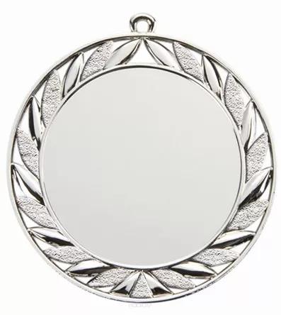 PODMD001/S medal srebrny 70 mm z miejscem na emblemat d-50 mm
