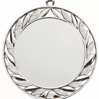 PODMD001/S medal srebrny 70 mm z miejscem na emblemat d-50 mm