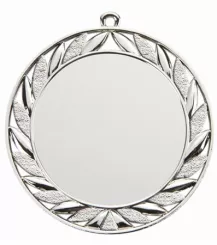 PODMD001/S medal srebrny 70 mm z miejscem na emblemat d-50 mm