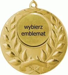 MMC1750/G Medal złoty d-50 mm z miejscem na emblemat d-25 mm