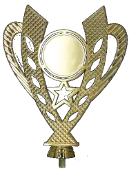 H431/G Figurka plastikowa złota OGÓLNA h-19,5cm