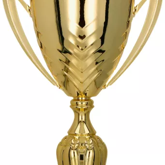 4224C Puchar metalowy złoty h-44 cm, d-16 cm