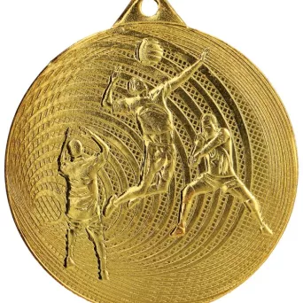MMC3073/G Medal złoty- siatkówka- medal stalowy d-70mm, grub. 2,5 mm