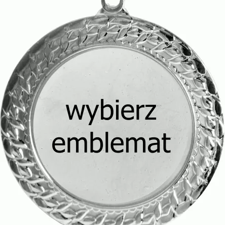MMC2072/S medal srebrny d-70 mm z miejscem na emblemat d-50 mm