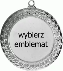 MMC2072/S medal srebrny d-70 mm z miejscem na emblemat d-50 mm