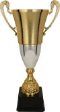 2071B Puchar metalowy złoto-srebrny h-62,5 cm, d-22 cm