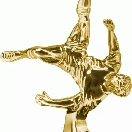 F230/G Figurka plastikowa złota PIŁKA NOŻNA h-13,5 cm