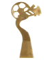 RP5026-23/G Figurka odlewana - piłka nożna h-23 cm