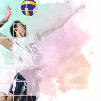 DYP153 Dyplom papierowy - siatkówka 30 x 21 cm (25 szt.)