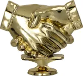 H425/G Figurka plastikowa złota - ręce h-8,5cm