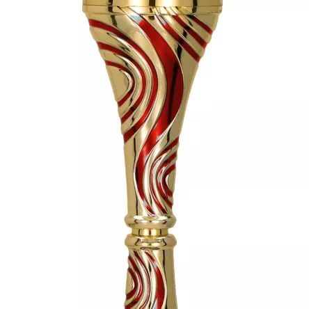 8364H Puchar złoto-czerwony h-23,5 cm, d-8 cm