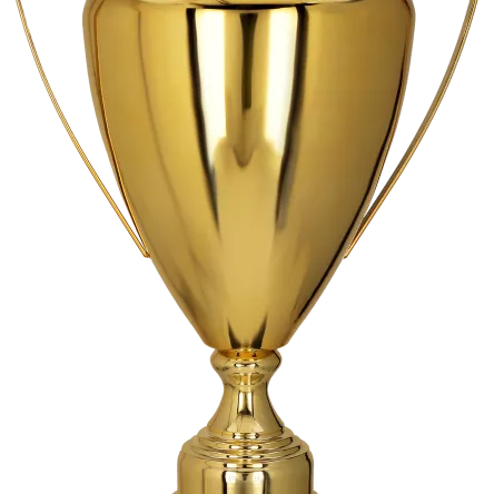 2080A Puchar metalowy złoty h-52,5cm, d-18cm