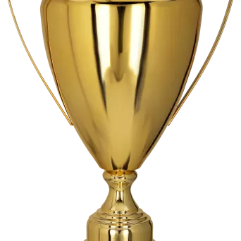 2080A Puchar metalowy złoty h-52,5cm, d-18cm